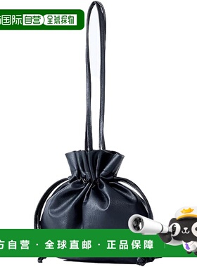 【日本直邮】Legato Largo阿耐洛 女士迷你束口包 可清洗 黑色