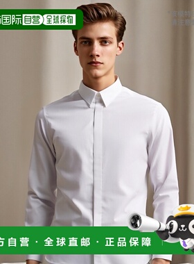 香港直邮GIVENCHY 男士衬衫 BM60PQ15JT100 SS2025 白色 Poplin s