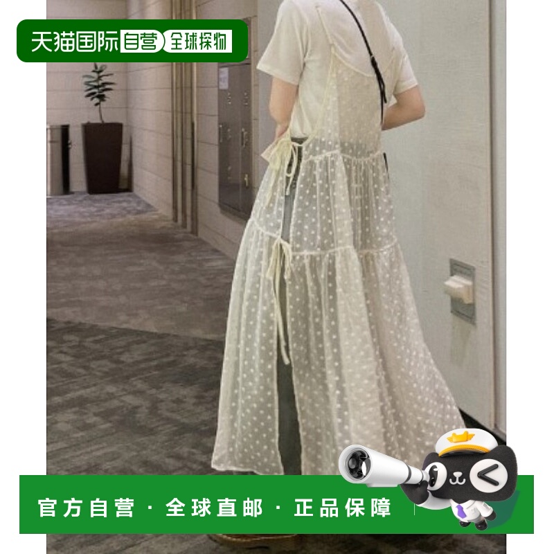 1h可退 日本直邮sorule女士花刺绣透视吊带连衣裙 SO20324s1