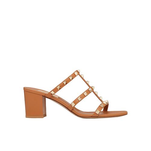 VALENTINO 女士凉鞋 4W2S0C47VODKEL CO 棕色 ROCKSTUD 高跟凉鞋