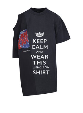 BALENCIAGA 女士T恤 808414TRVH81055 CO 黑色 50-50 T恤