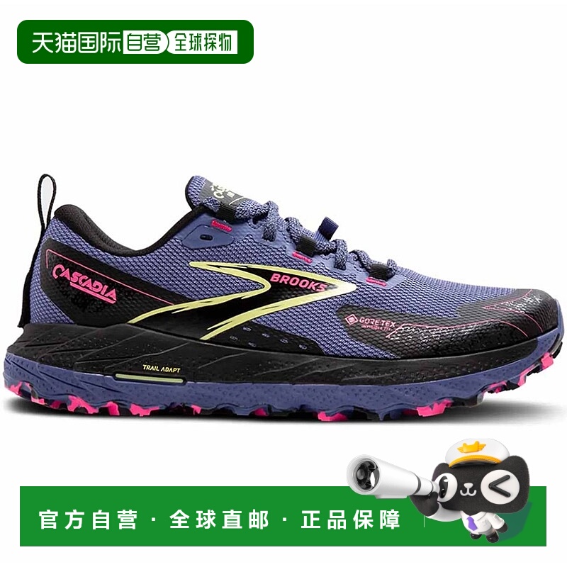 自营brooksWomen's Cascadia 18 Gtx Shoes In Grey/blue/black/p