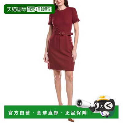自营Tahari ASL Mini Dress - red 美国奥莱直发连衣裙