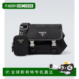 男士 舒 香港直邮Prada black黑色 1h可退 肩包 普拉达 Nylon