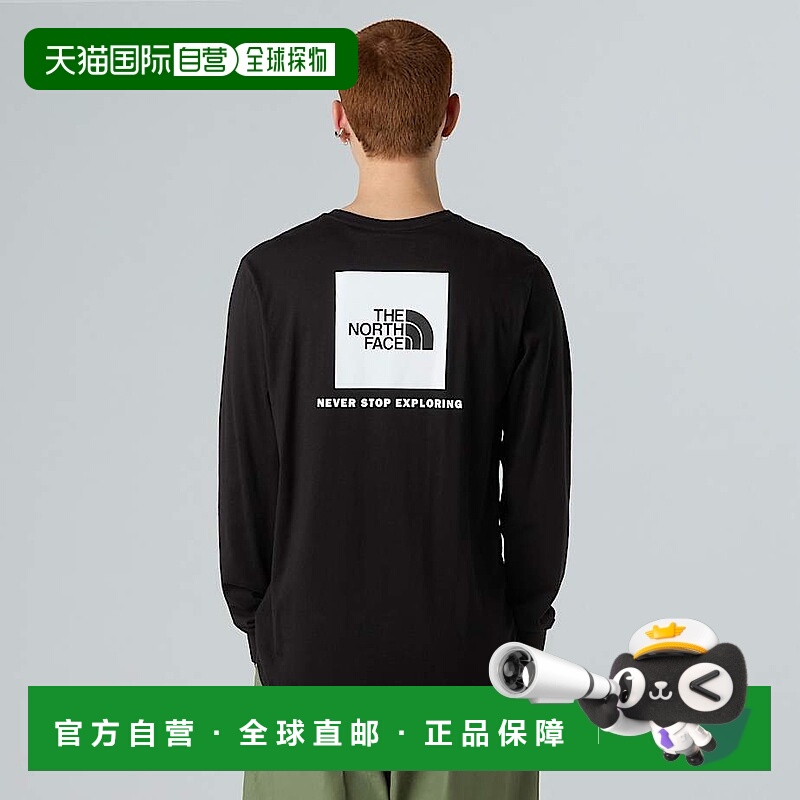 自营欧洲直邮北面 NSE Box 男士长袖T恤 THE NORTH FACE
