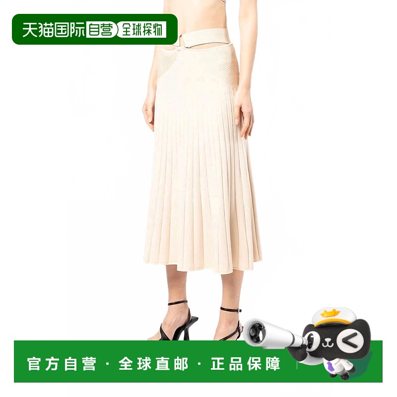 自营jonathan simkhaiArabella Rib Skirt In Almond - almond 美
