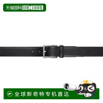 香港直邮潮奢 BOSS 波士 男士 黑色 Concealed Elasticized 腰带
