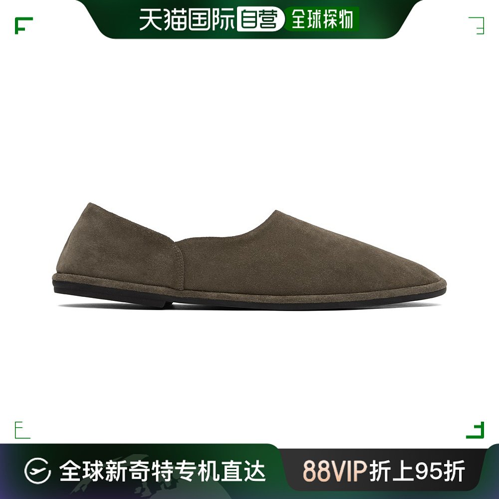 香港直邮潮奢 The Row男士灰褐色 Canal Slip On乐福鞋 F201