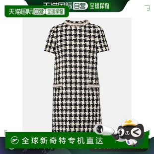 000276 香港直邮Valentino 华伦天奴 女士 精饰花呢迷你连衣裙