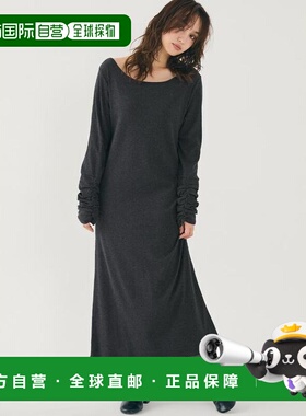 日本直邮coca 袖部抽褶叠穿设计连衣裙