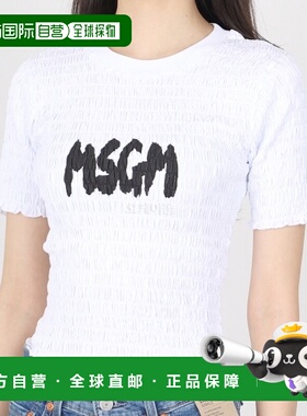韩国直邮MSGM 3641MDM105 247002 01 全棉短袖T恤衫