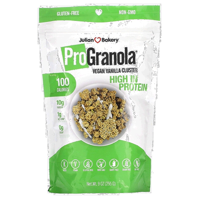 香港直邮Julian Bakery,ProGranola，纯素香草串，9 盎司（255 克