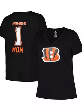 美国直邮Fanatics女士T恤短袖v领上装简约时尚舒适透气潮流女装