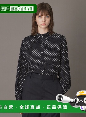 1h可退 日本直邮DRESSTERIOR 女装 立领荷叶边波点衬衫 宽松设计