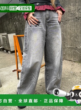 1h可退 日本直邮Figments男女同款宽松背带牛仔裤 FG26SS011