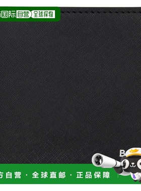 1h可退 香港直邮BOSS 波士 男士 黑色 Bifold Signature Details