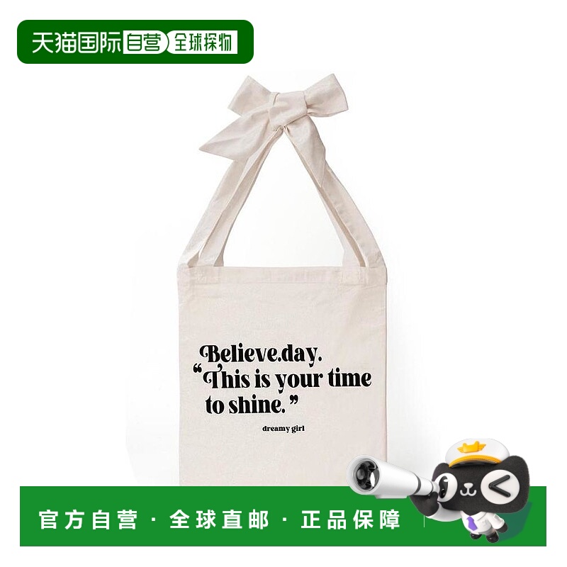 日本直邮日潮 GRL 标志蝴蝶结手提包 zb006帆布轻便日常单肩包