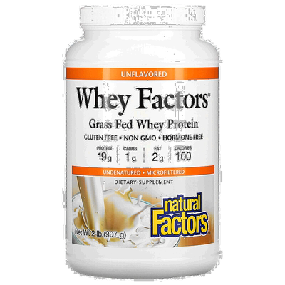 香港直发Natural factors乳清蛋白粉适合素食者907g原味巧克力