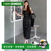 1h可退 千 女士双链条肩带粗花呢包臀连衣裙 日本直邮ROYAL PARTY