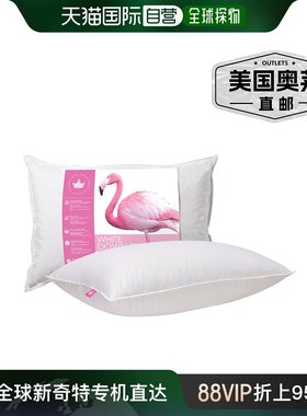 自营canadian down & feather company 白色羽绒枕牢固支撑 - 白