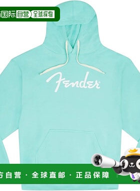 【日本直邮】芬德 Spaghetti Logo 连帽衫 达芙妮蓝色 L 码 长袖