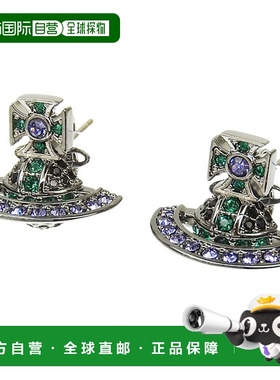 日本直邮Vivienne Westwood 女士钌金属耳环 KIKA ORB 耳钉 62010