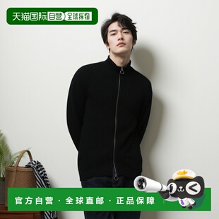 1h可退 香港直邮Paul & Shark 保罗与鲨鱼 男士 罗纹拉链高领针织