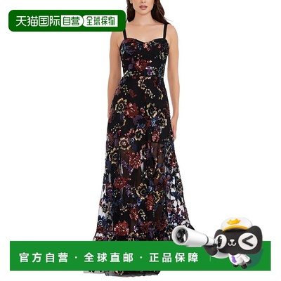 自营Dress The Population Anabel A-Line Dress - black multi