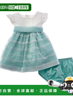 自营 mayoral市长翡翠褶边连衣裙-绿色 美国奥莱直发