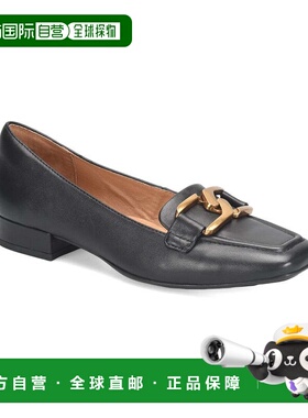 自营Sofft Erica Leather Flat - black 美国奥莱直发