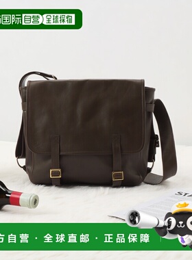 1h可退 日本直邮CCU 女装 真牛皮 半翻盖 弧形线条中号单肩包 260