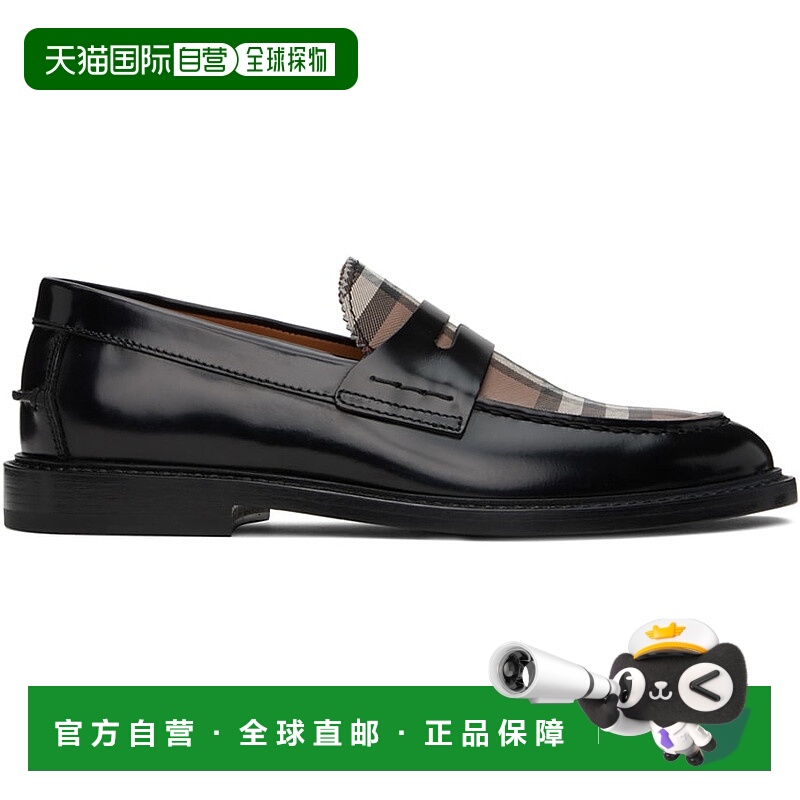 1h可退 香港直邮潮奢 Burberry 巴宝莉 男士 黑色 Vintage Check