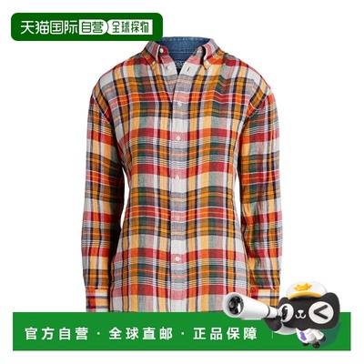 1h可退 香港直邮Polo Ralph Lauren Polo 拉夫 劳伦 女士 格纹衬