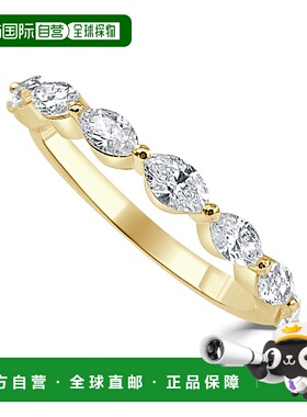 sabrina14k Gold & Marquise Diamond Ring - yellow 【美国奥莱