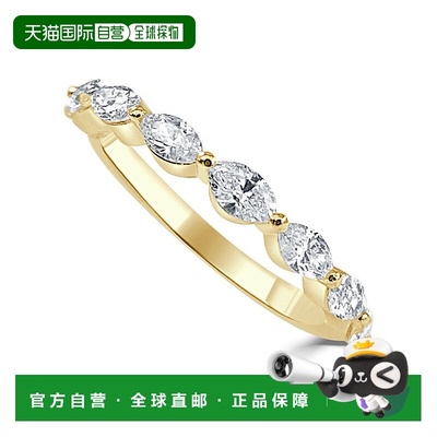 sabrina14k Gold & Marquise Diamond Ring - yellow 【美国奥莱
