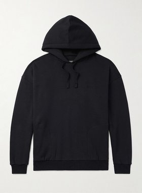 潮奢 Zegna 杰尼亚 男士 Logo刺绣棉混纺针织连帽衫 N6MH01830