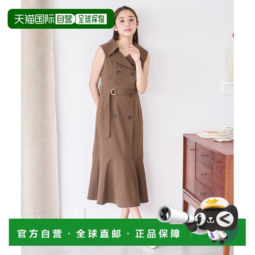 1h可退 日本直邮MISCH MASCH 女装 大翻领风衣风连衣裙 MM637411