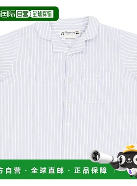 1h可退 香港直邮潮奢 Bonpoint 婴儿 Gerald 条纹棉质衬衫童装