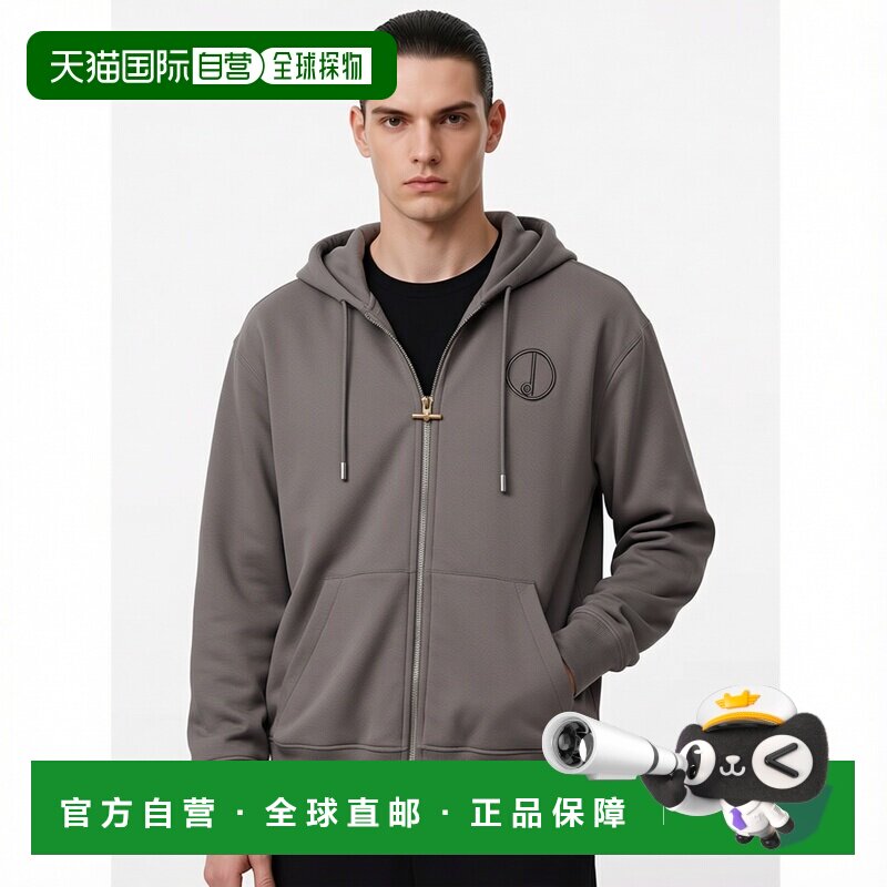 香港直邮Dunhill 登喜路 男士 卫衣 grey灰色 舒适时尚帽衫
