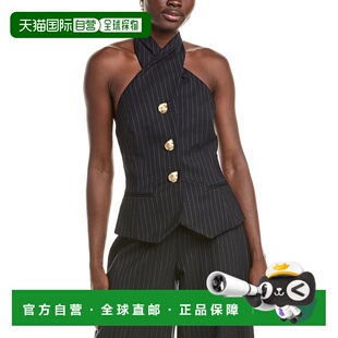 Renta Woven blue 美国奥 Blouse Blend 自营Oscar Wool