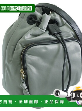 日本直邮FURLA 包袋 女士单肩包 抽绳包 Outlet 灰色 GAIA 迷你柔