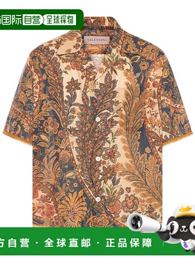 1h可退 香港直邮奢淘 Valentino 短袖衬衫 男 VAA111ATV