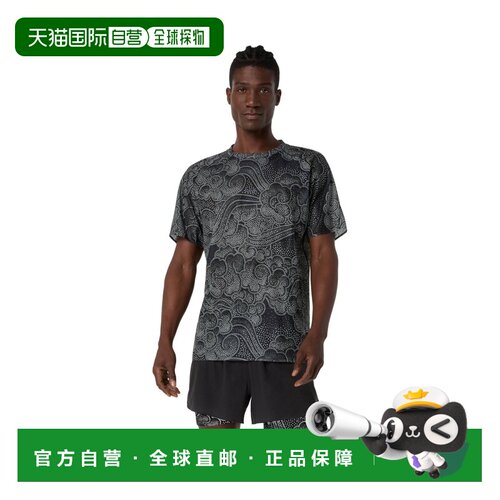 自营欧洲直邮ASICS亚瑟士 Limited Series Metarun男士黑色T恤