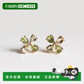 1h可退 778814耳饰 双色花朵K10YG黄金耳环 日本直邮cui cui