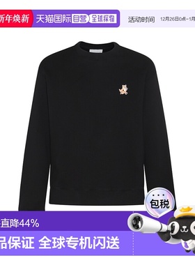 香港直邮MAISON KITSUNE 男士 黑色 Speedy Fox Patch 套头衫 MM0