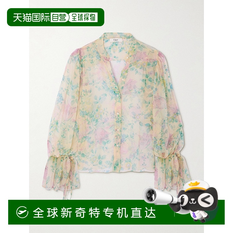 1h可退 香港直邮潮奢 Chloe 蔻依 女士 长袖衬衫 CH25UHT50459