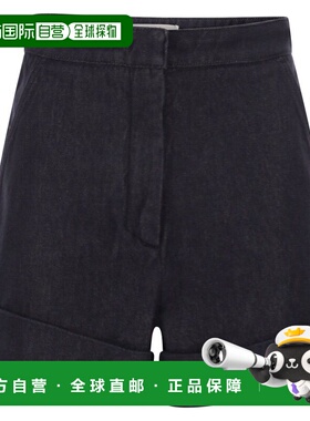 香港直邮潮奢 MaxMara 麦斯玛拉 女士 Mxmcalca 捲邊牛仔短褲 261