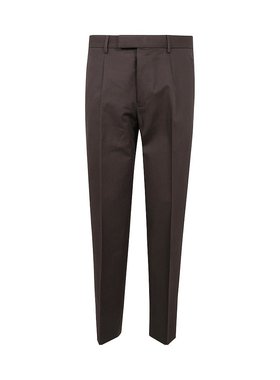 Z ZEGNA 男士休闲裤 RUFI05A9TP45 SS2025 深棕色 腰带环休闲裤