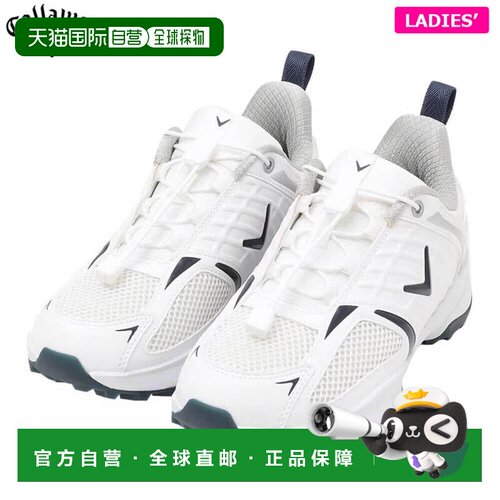 日本直邮Callaway 女士 FI-3 SPKL 无钉高尔夫球鞋 C26986210 103
