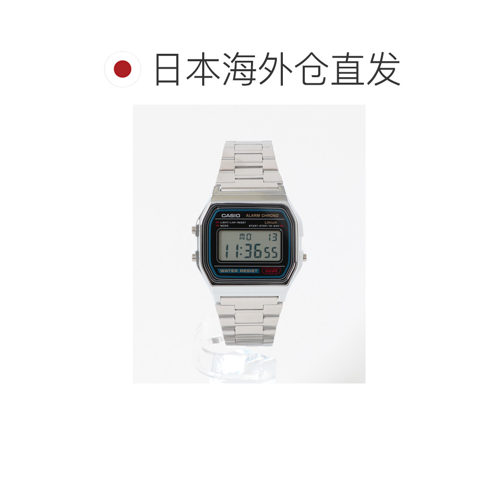 日本直邮卡西欧男士经典数字显示腕表 金属表带简约日常款 DMB4A1